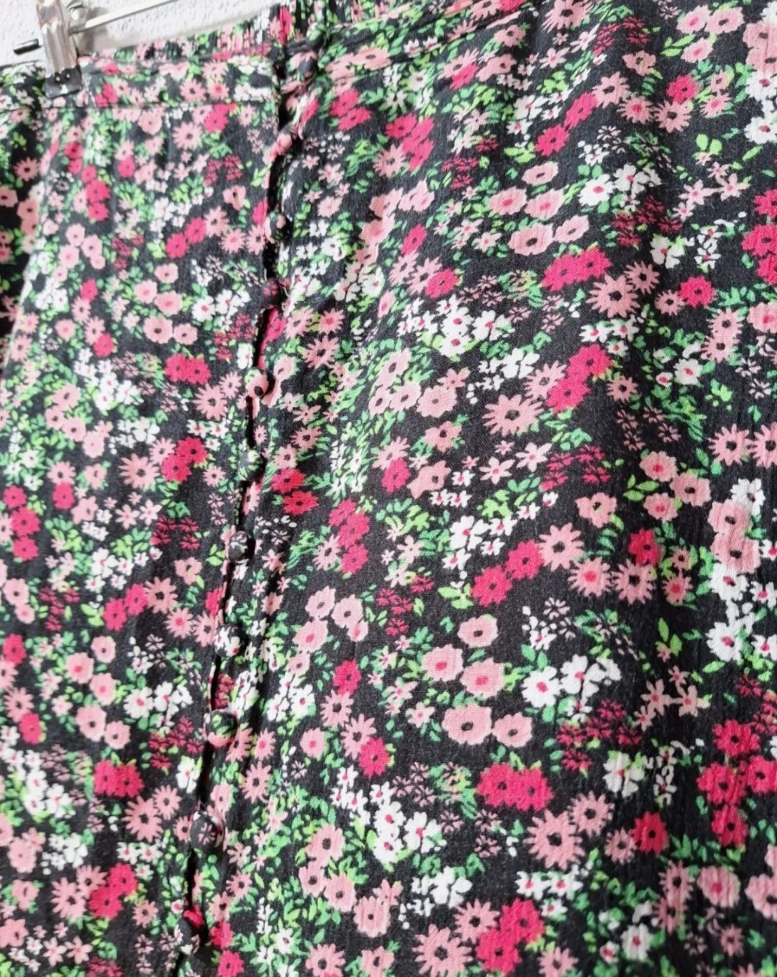 Naf Naf floral midi skirt 100% viscose size M – photo 5